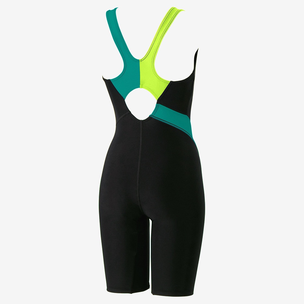 スピード（SPEEDO）（レディース）フィットネス水着 レディース 水泳 トライアングル ルースン ニースキン SFW12569 GR