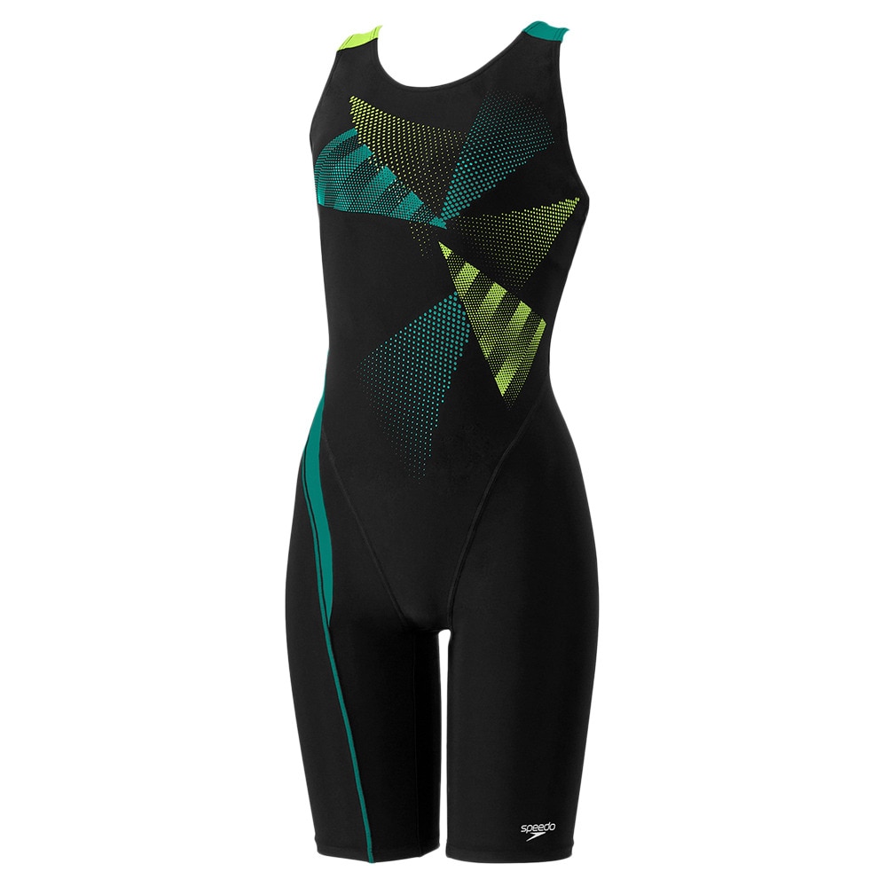 スピード（SPEEDO）（レディース）フィットネス水着 レディース 水泳 トライアングル ルースン ニースキン SFW12569 GR