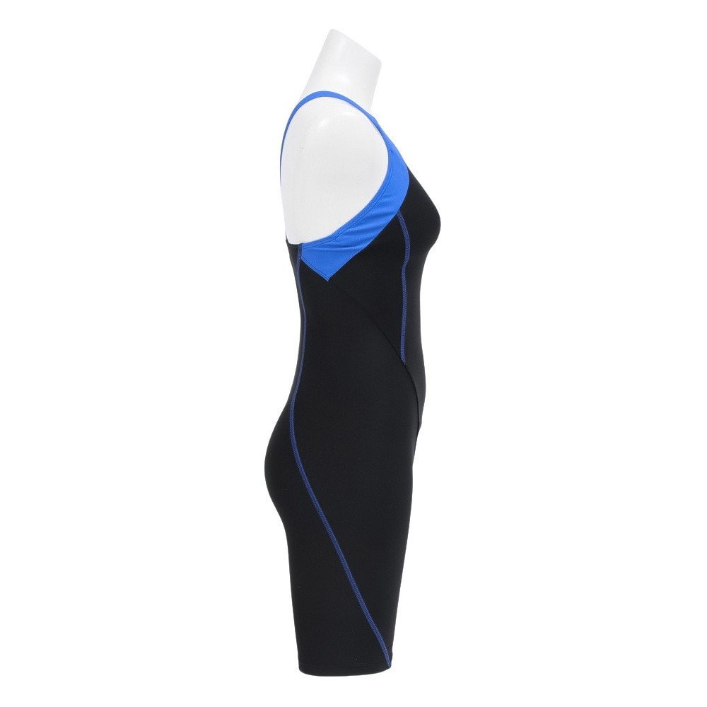 アリーナ（ARENA）（レディース）フィットネス水着 レディース 水泳 アクアエクサ フィットネスワンピース スパッツ 黒×青 S-3L AS5SWF00L BKBL 