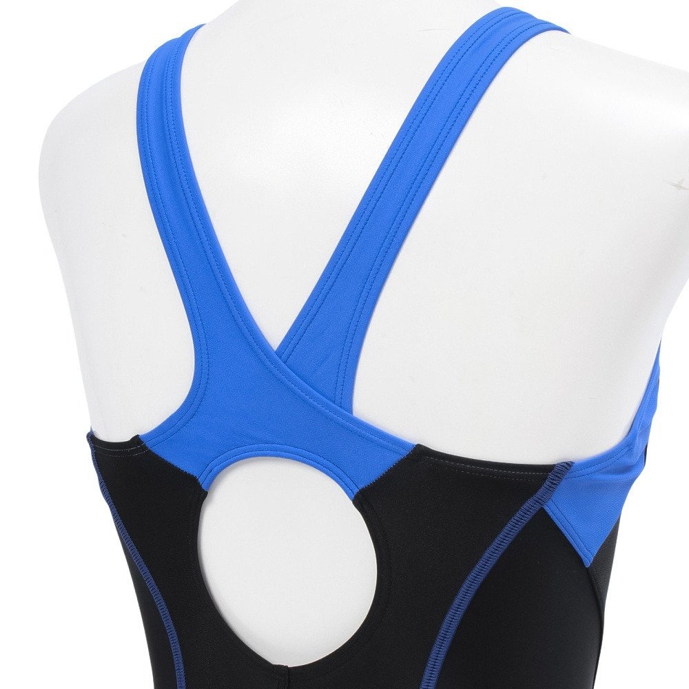 アリーナ（ARENA）（レディース）フィットネス水着 レディース 水泳 アクアエクサ フィットネスワンピース スパッツ 黒×青 S-3L AS5SWF00L BKBL 