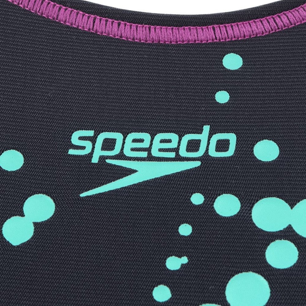 スピード（SPEEDO）（レディース）フィットネス水着 レディース 水泳 ルースンニースキン 紺 S-LLサイズ SFW12592Z NM 撥水 UVカット