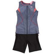 アリーナ（ARENA）（レディース）フィットネス水着 レディース 水泳 大きめカラースナップ付きセパレーツ LAR-0241WE MNRD