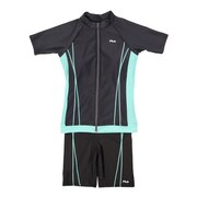 フィラ（FILA）（レディース）フィットネス水着 レディース 水泳 袖付フルジップセパレーツ大寸 311-203-0GMT