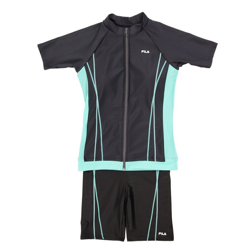 フィラ（FILA）（レディース）フィットネス水着 レディース 水泳 袖付フルジップセパレーツ 311-203GMT