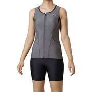 アリーナ（ARENA）（レディース）フィットネス水着 レディース 水泳 大きめカラースナップ付きセパレーツ LAR-0241WE MKBK