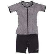 ナイキ（NIKE）（レディース）フィットネス水着 レディース 水泳 SP23 ショートスリーブ フルジップセパレート 2993082-18