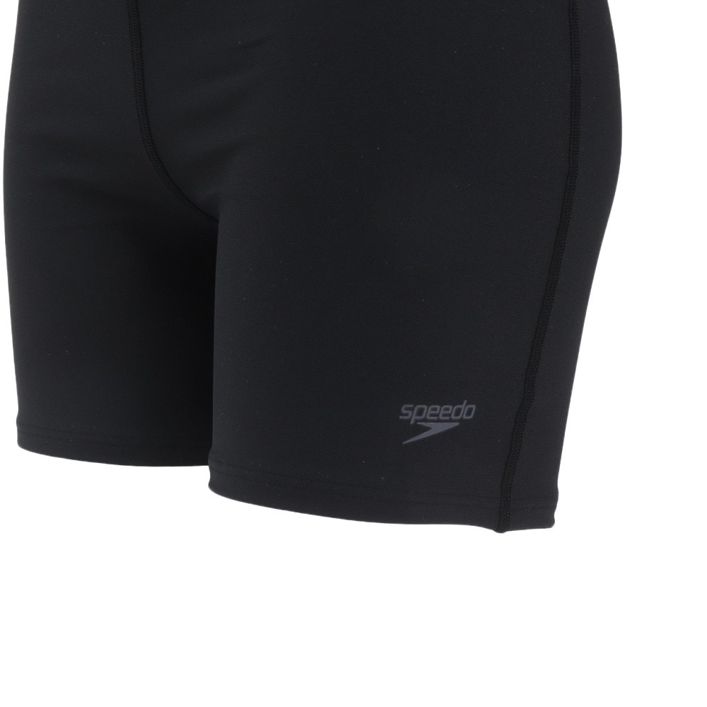 スピード（SPEEDO）（レディース）フィットネス水着 水泳 ミニマム 黒 S-LLサイズ SFW22302 K 上下セット ヨガ トレーニング カップ付き UPF50+ 紫外線カット 