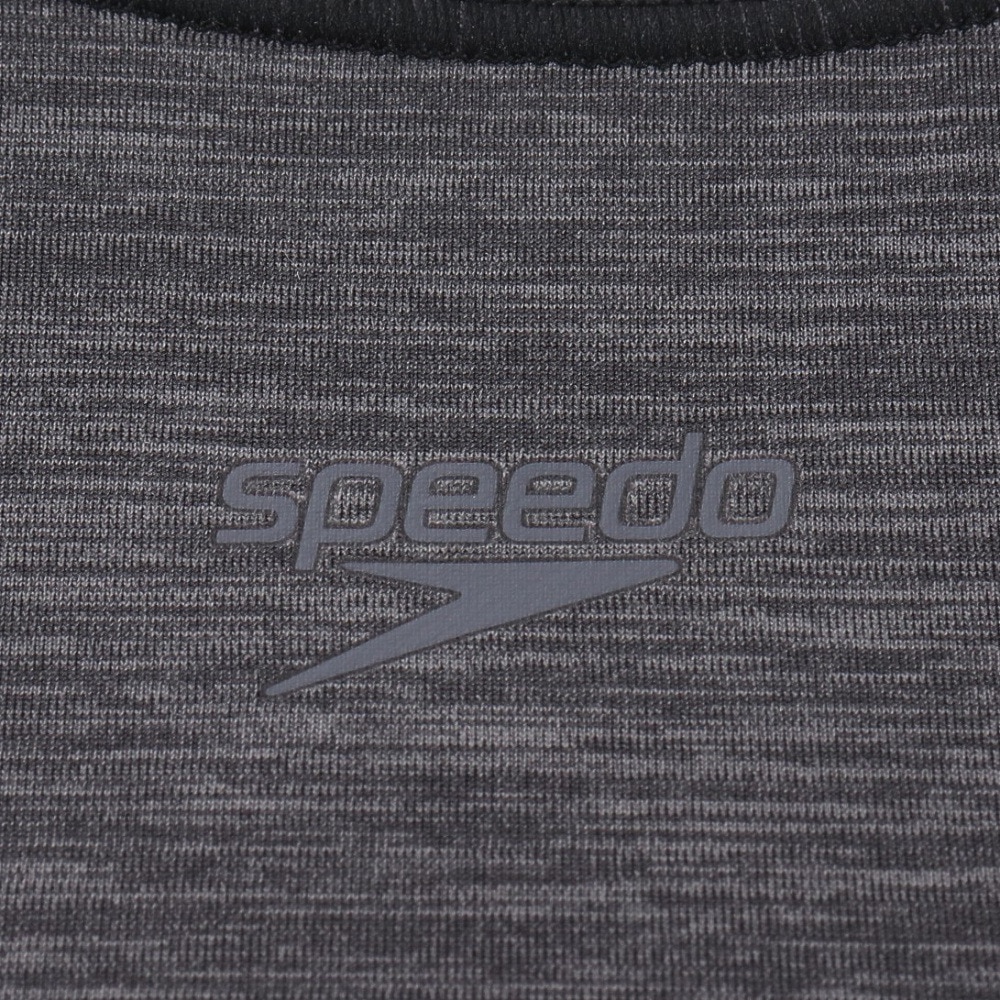 スピード（SPEEDO）（レディース）フィットネス水着 水泳 ミニマム 黒 S-LLサイズ SFW22302 K 上下セット ヨガ トレーニング カップ付き UPF50+ 紫外線カット 