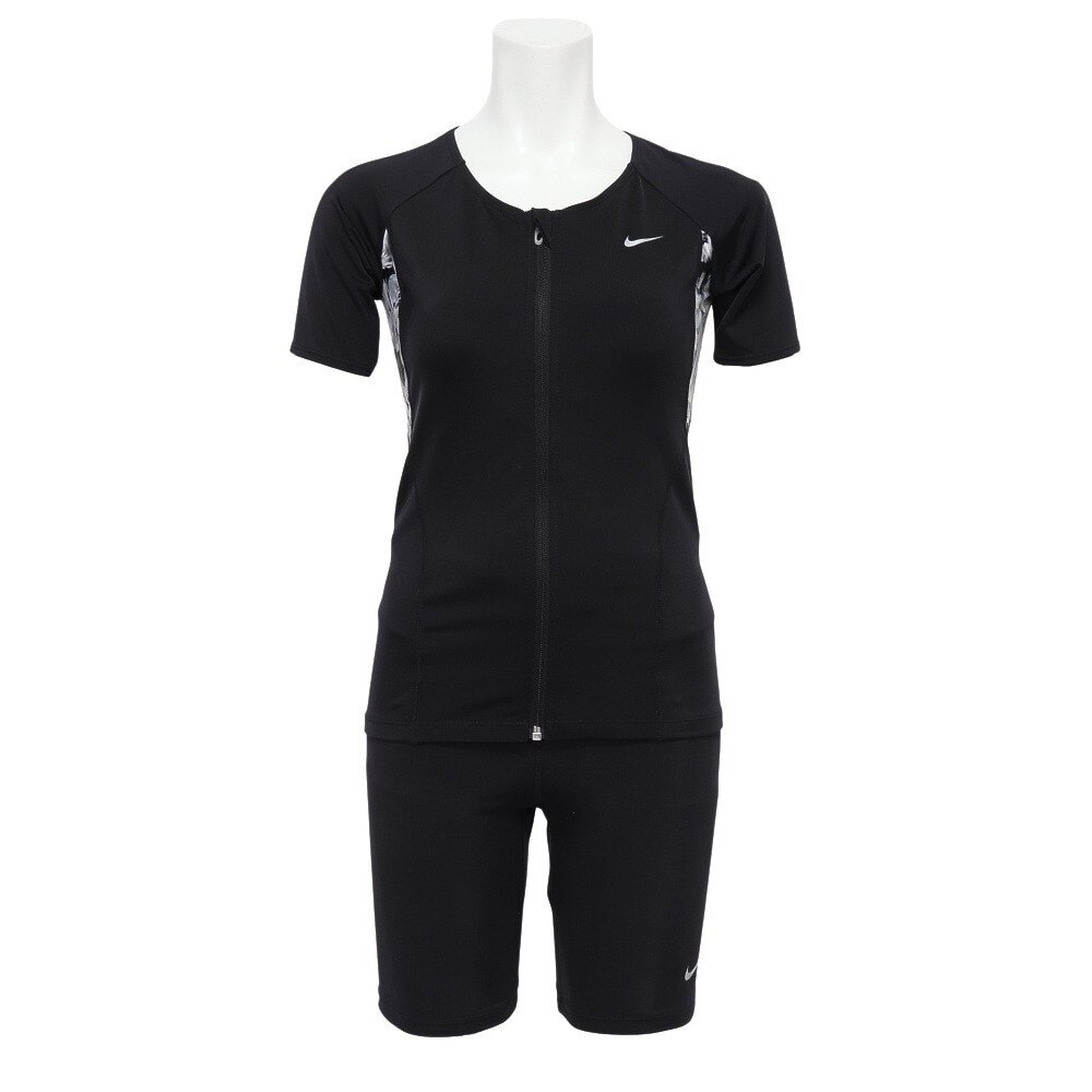 ナイキ（NIKE）（レディース）フィットネス水着 レディース 水泳 半袖フルジップセパレーツ 2993098-09