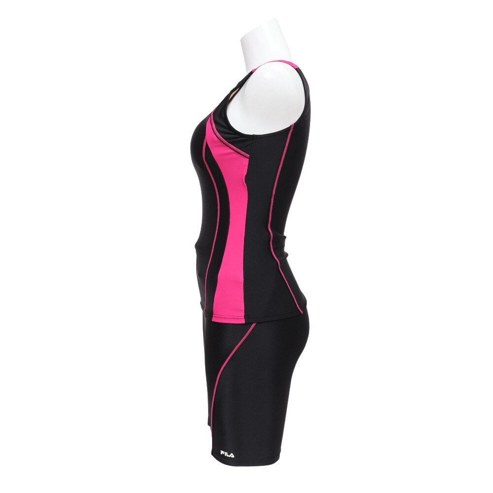 フィラ（FILA）（レディース）フィットネス水着 レディース 水泳 タンキニ 配色セパレート 3132015-BPK