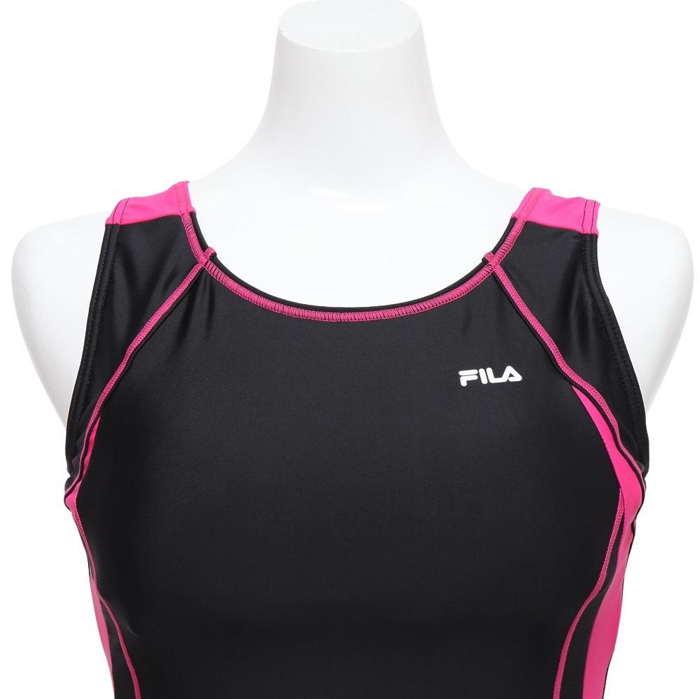 フィラ（FILA）（レディース）フィットネス水着 レディース 水泳 タンキニ 配色セパレート 3132015-BPK