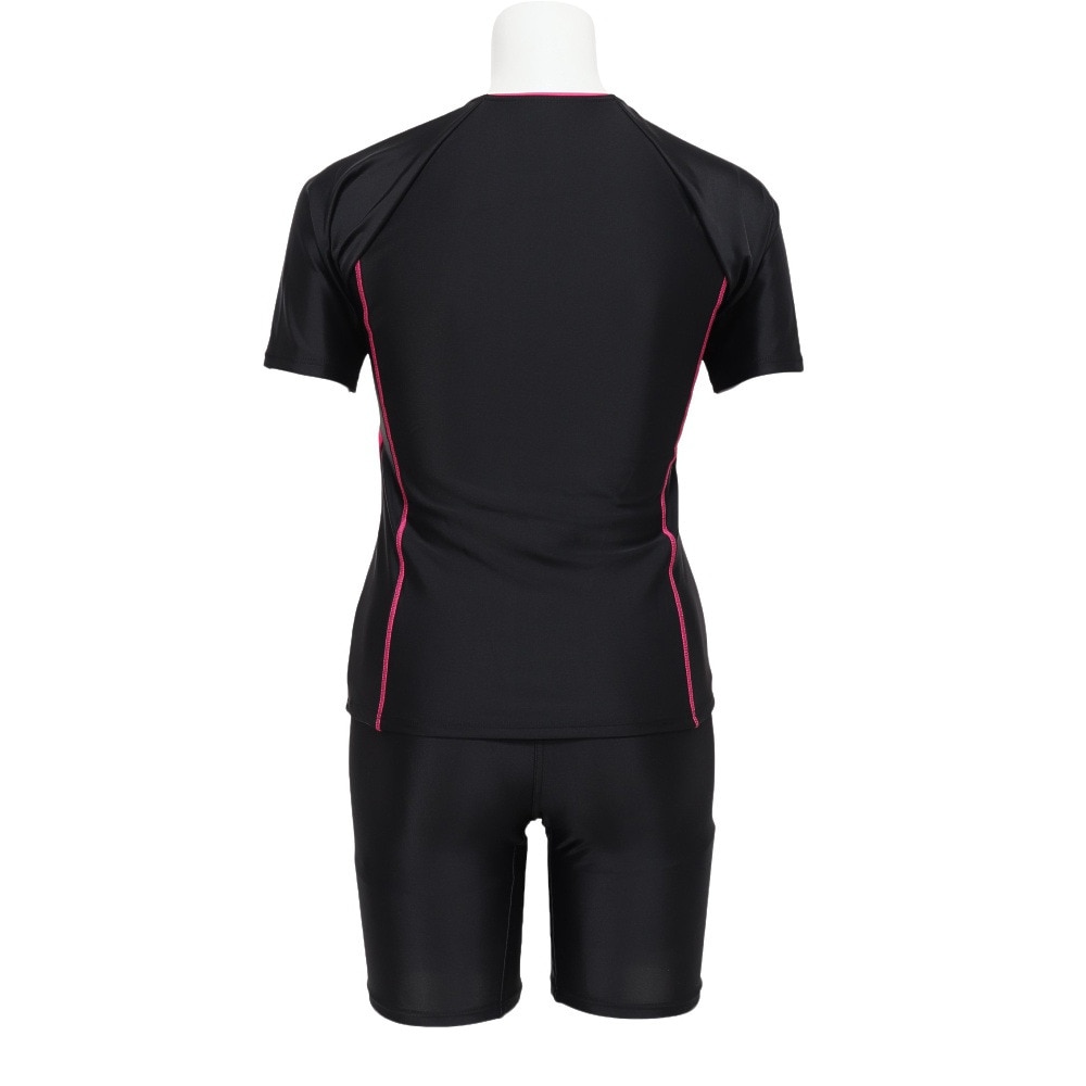 フィラ（FILA）（レディース）フィットネス水着 レディース 水泳 配色袖付フルジップセパレート水着 3132035-BPK