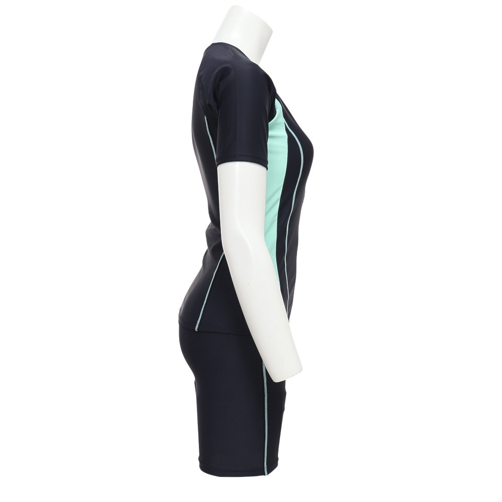 フィラ（FILA）（レディース）フィットネス水着 レディース 水泳 配色袖付フルジップセパレート水着 3132035-GMT