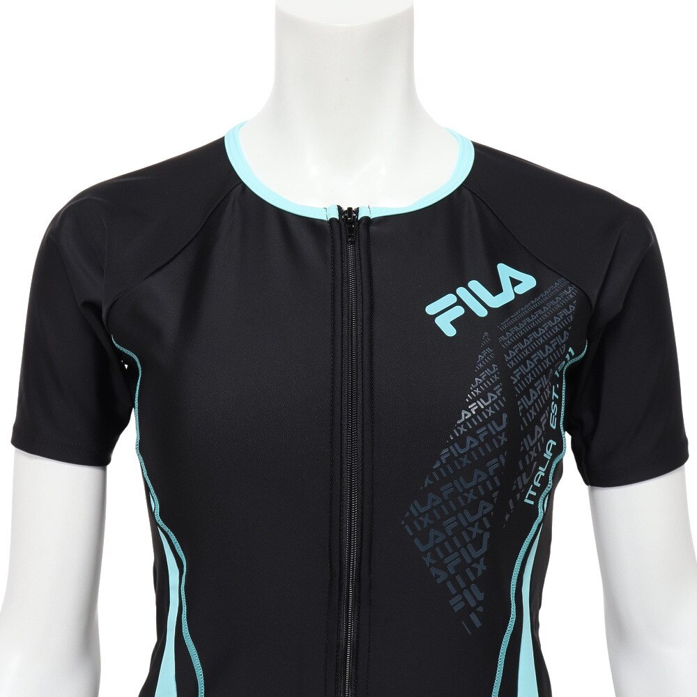 フィラ（FILA）（レディース）フィットネス水着 レディース 水泳 袖付きジップ セパレーツ水着 3432025-BMT