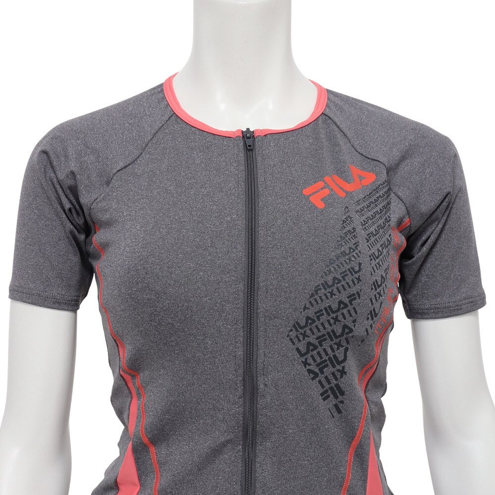 フィラ（FILA）（レディース）フィットネス水着 レディース 水泳 袖付きジップ セパレーツ水着 3432025-GCP