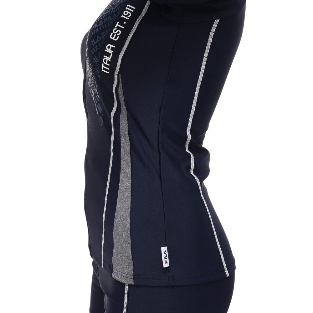 フィラ（FILA）（レディース）フィットネス水着 レディース 水泳 袖付きジップ セパレーツ水着 3432025-NV