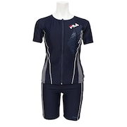 フィラ(FILA)(レディース)フィットネス水着 レディース 水泳 袖付きジップ セパレーツ水着 3432025-NV