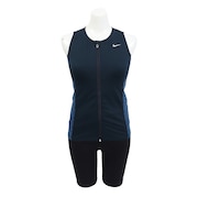 (レディース)フィットネス水着 レディース 水泳 SU24 フルジップ セパレーツ 2993110-008 ネイビー