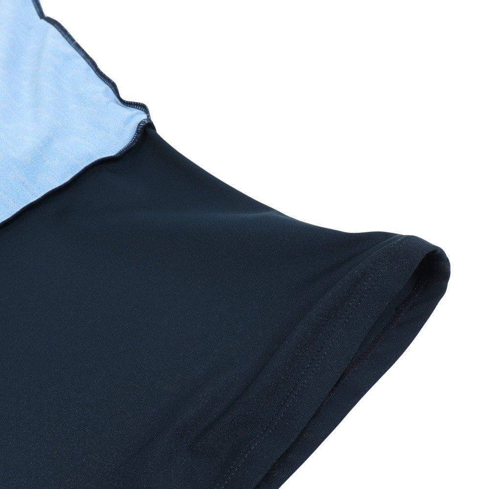 ナイキ（NIKE）（レディース）フィットネス水着 水泳 SU24 ロングスパッツ セパレーツ 上下セット 2993114-008 ネイビー