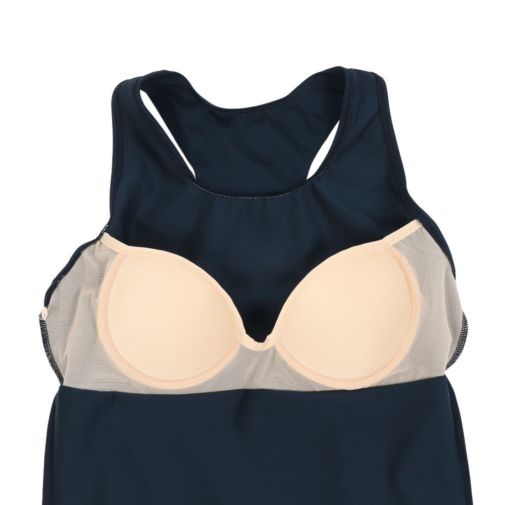 ナイキ（NIKE）（レディース）フィットネス水着 水泳 SU24 ロングスパッツ セパレーツ 上下セット 2993114-008 ネイビー