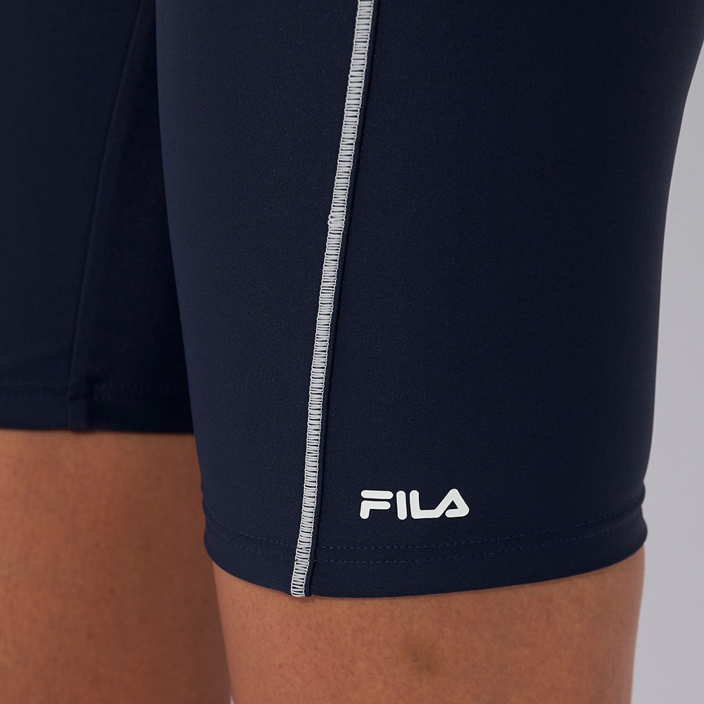 フィラ（FILA）（レディース）フィットネス水着 レディース 水泳 FILA 配色袖付フルジップセパレート 3132035-NV