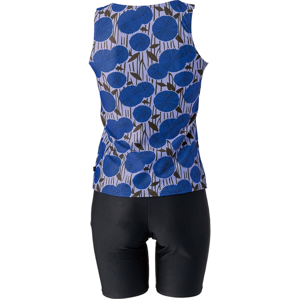 フットマーク（FOOTMARK）（レディース）フィットネス水着 レディース 24セパレーツ 青 M-3Lサイズ 0256643-0010 水中ウォーキング アクアビクス 