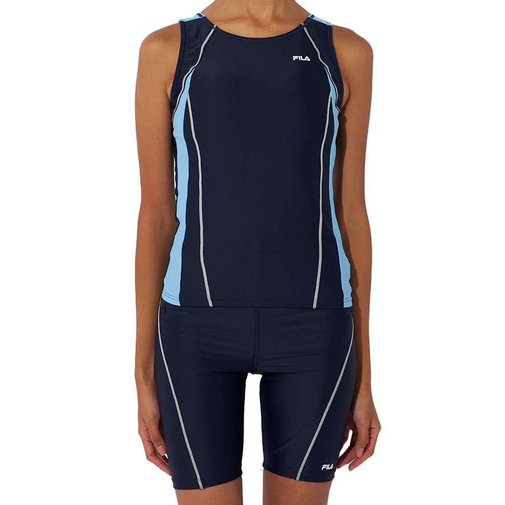 フィラ（FILA）（レディース）フィットネス水着 レディース 水泳 配色セパレート 3132015-NV