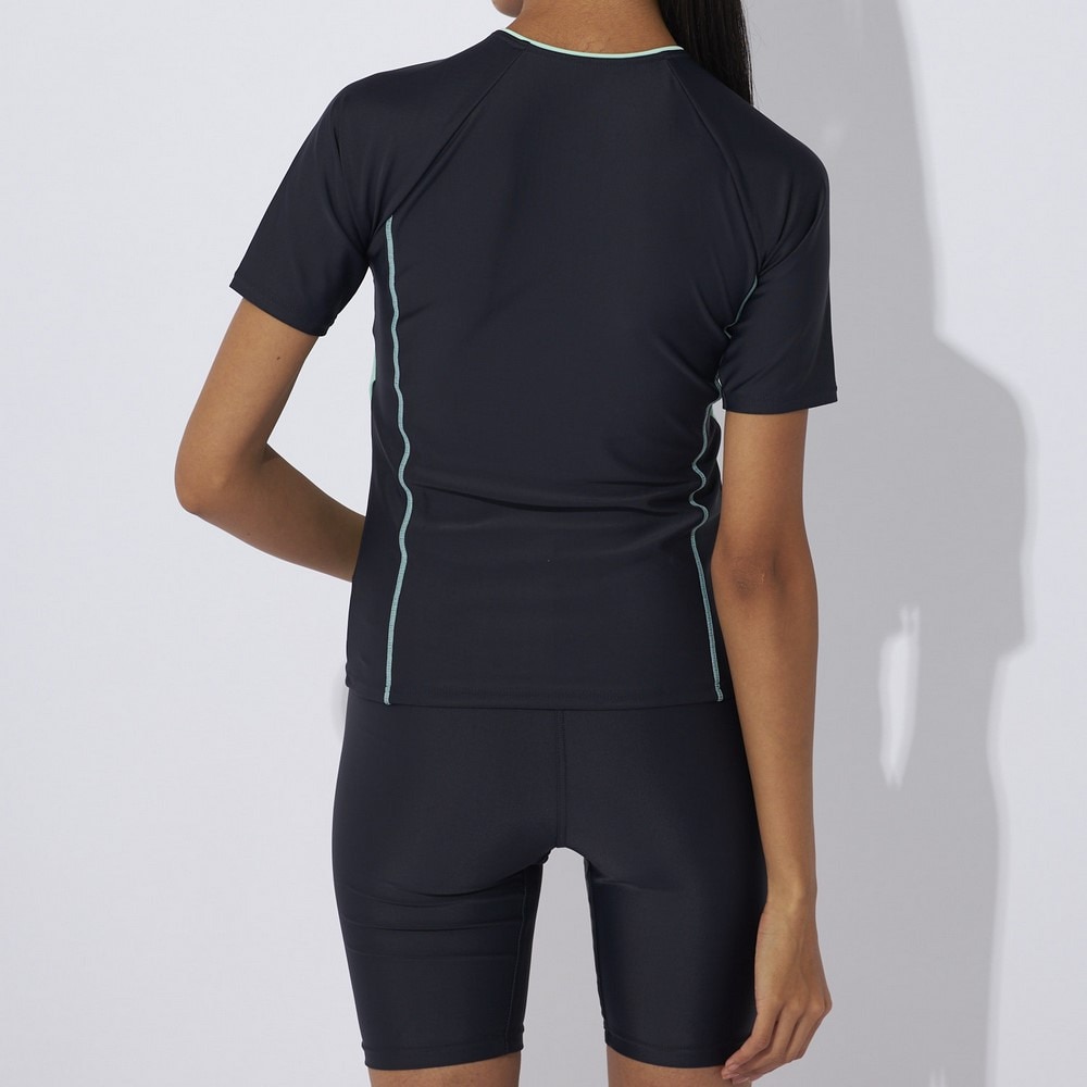 フィラ（FILA）（レディース）フィットネス水着 レディース 水泳 配色袖付フルジップセパレート 大寸 3132036-GMT