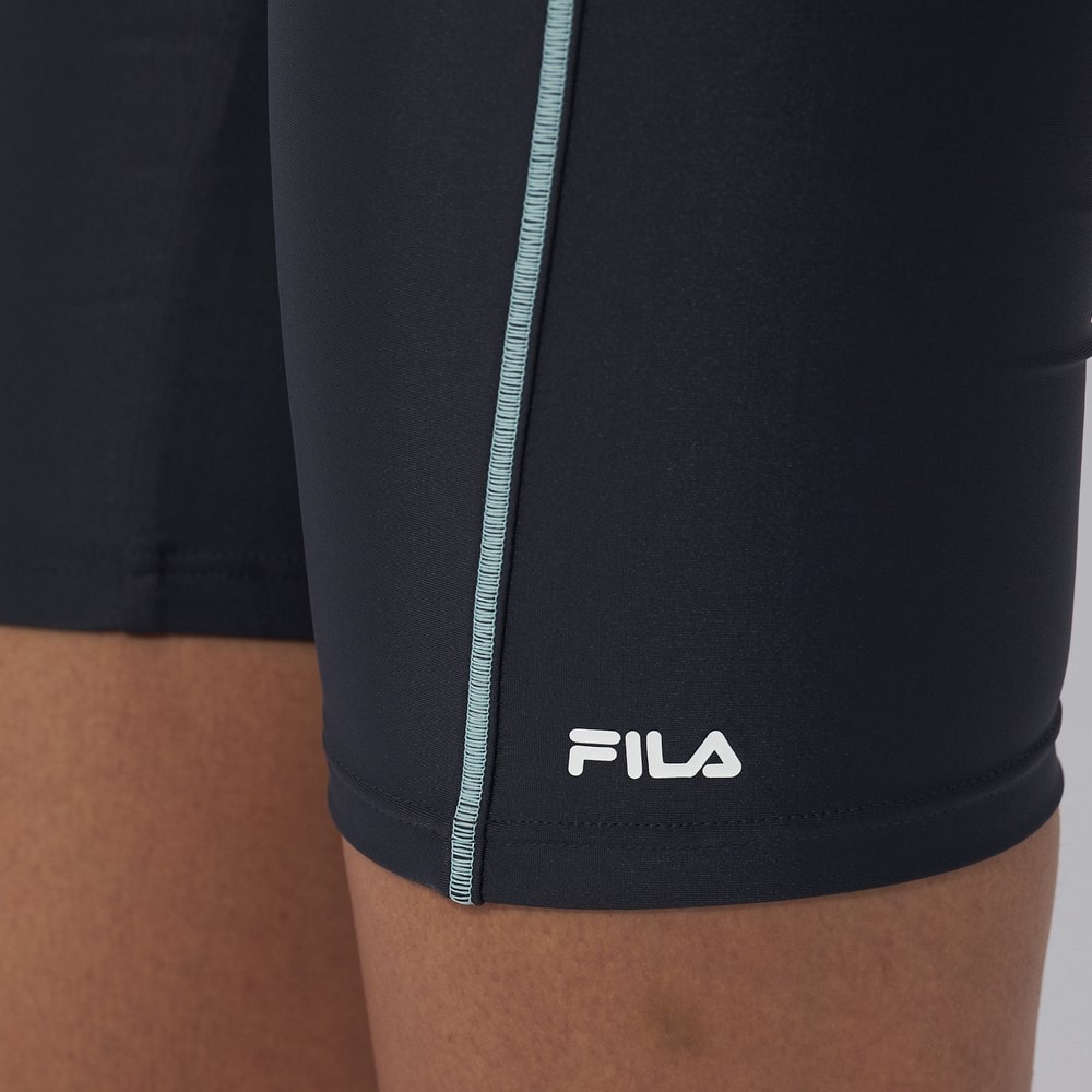 フィラ（FILA）（レディース）フィットネス水着 レディース 水泳 配色袖付フルジップセパレート 大寸 3132036-GMT