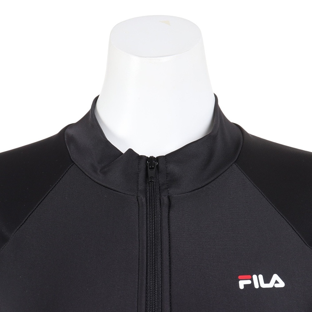 フィラ（FILA）（レディース）フィットネス水着 レディース 水泳 長袖セパレート 3132845-BSX ブラック サックス