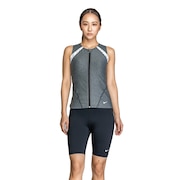 (レディース)フィットネス水着 レディース 水泳 ジップ付き袖なしセパレーツ 2993116-009