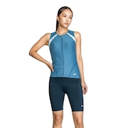 (レディース)フィットネス水着 レディース 水泳 ジップ付き袖なしセパレーツ 2993116-390