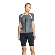 (レディース)フィットネス水着 レディース 水泳 ジップ付き半袖セパレーツ 2993117-009