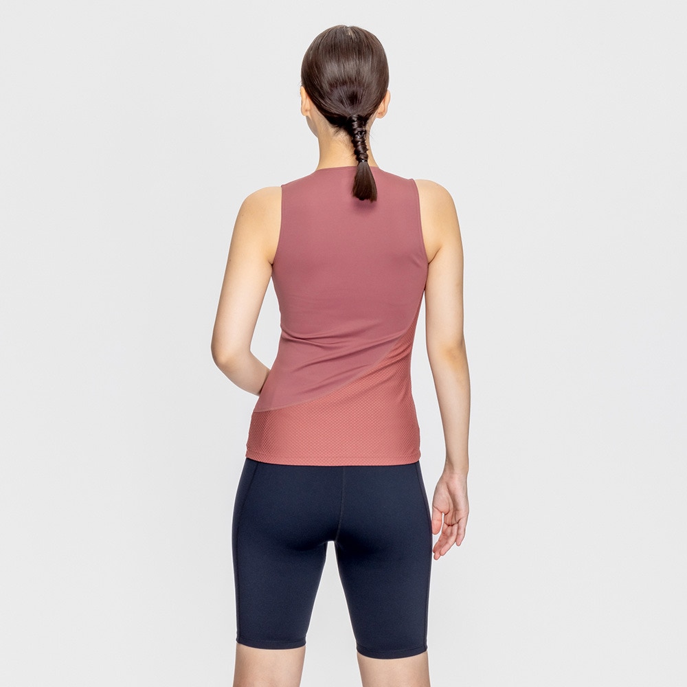 ナイキ（NIKE）（レディース）フィットネス水着 レディース 水泳 ジップ付き袖なしセパレーツ 2993124-014