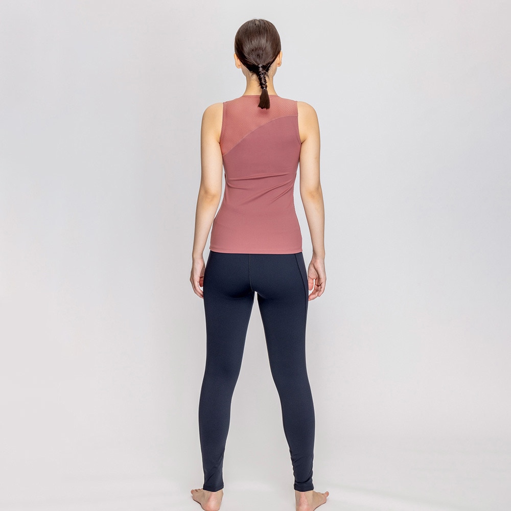 ナイキ（NIKE）（レディース）フィットネス水着 レディース 水泳 ジップ付き袖なしレギンスセパレーツ 2993127-014