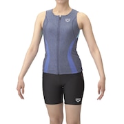 (レディース)フィットネス水着 レディース 水泳 フィットネス セパレーツ 大きめサイズ AS5SWF42L BLBL