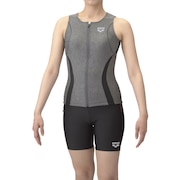 (レディース)フィットネス水着 レディース 水泳 フィットネス セパレーツ 大きめサイズ AS5SWF42L GYBK