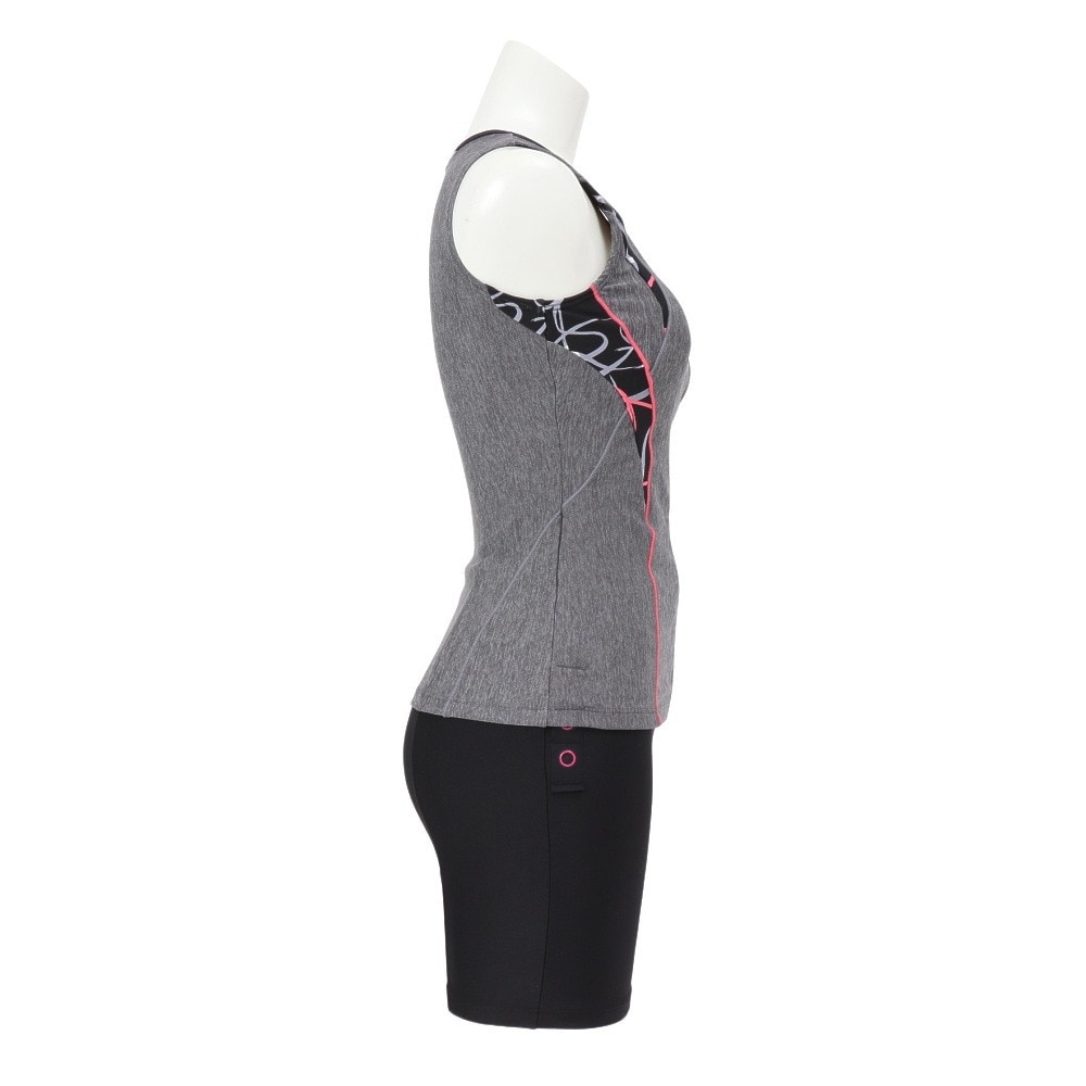 アリーナ（ARENA）（レディース）フィットネス水着 水泳 すらっとセパ フィットネスセパレーツ AS5SWF46L GYBK グレー