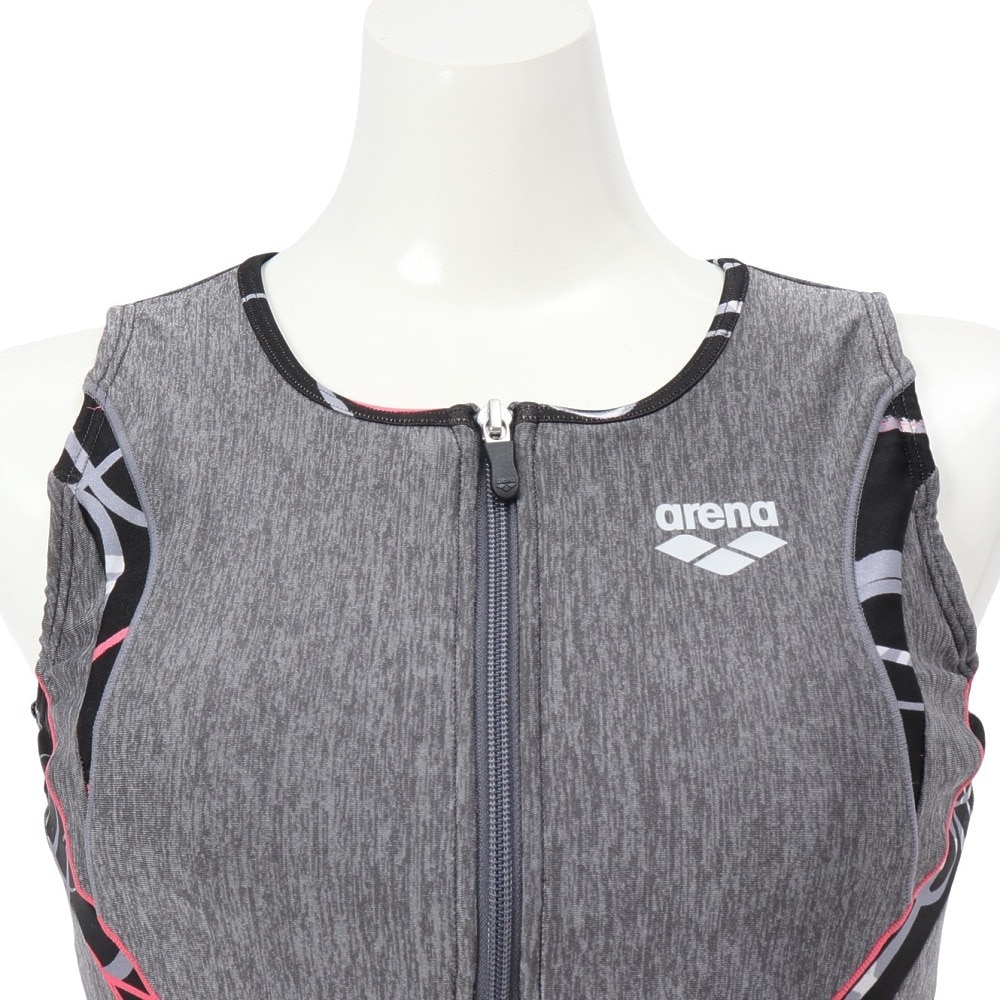 アリーナ（ARENA）（レディース）フィットネス水着 水泳 すらっとセパ フィットネスセパレーツ AS5SWF46L GYBK グレー