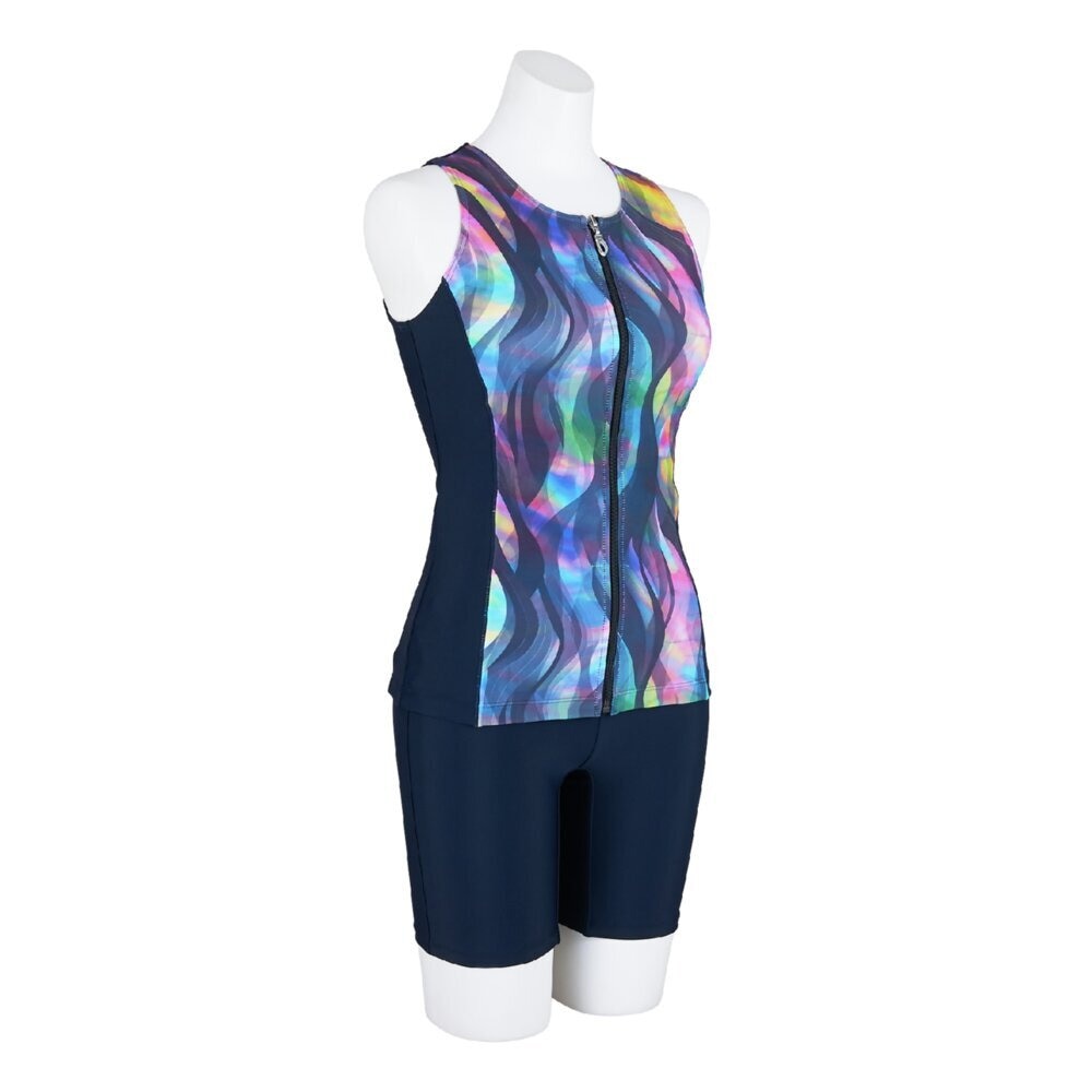 ミズノ（MIZUNO）（レディース）フィットネス水着 水泳 アクアフィットネス用セパレーツ ボタン付 N2JGC32080