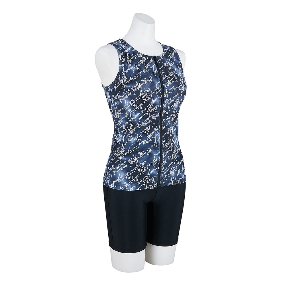 ミズノ（MIZUNO）（レディース）フィットネス水着 レディース 水泳 アクアフィットネス用セパレーツ ボタン付 N2JGC84309