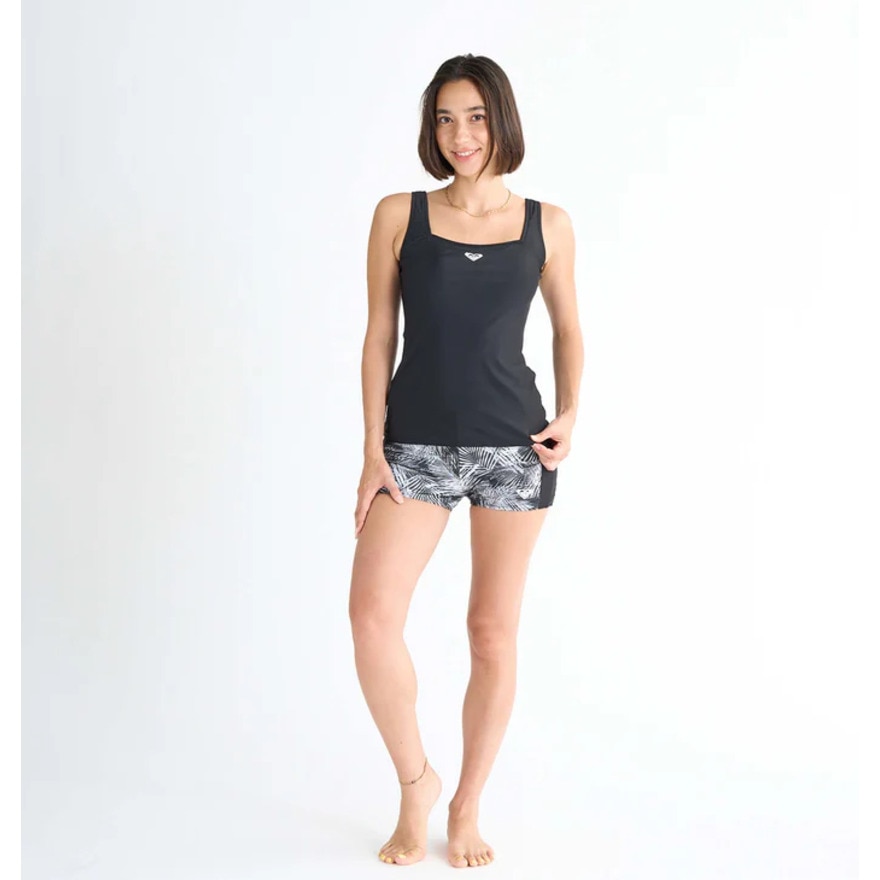 ロキシー（ROXY）（レディース）フィットネス水着 レディース 水泳 STOP THE DROPS 3点セット 黒 25SPRSW251502BLK 水泳 スイミング スイムウェア 