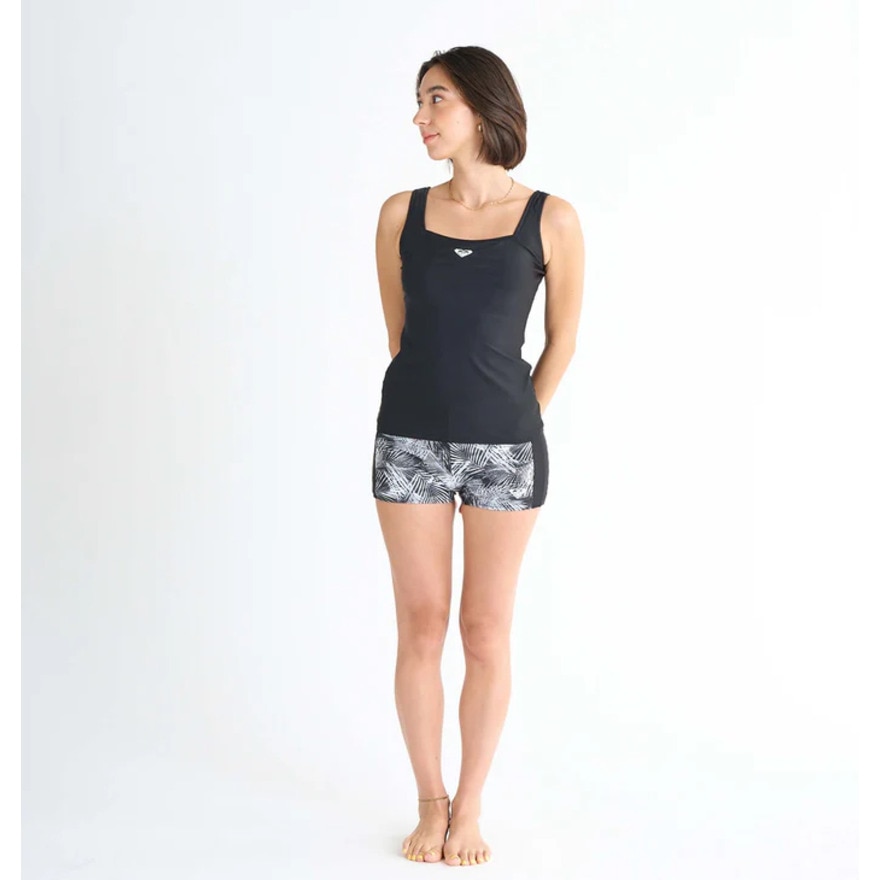ロキシー（ROXY）（レディース）フィットネス水着 レディース 水泳 STOP THE DROPS 3点セット 黒 25SPRSW251502BLK 水泳 スイミング スイムウェア 