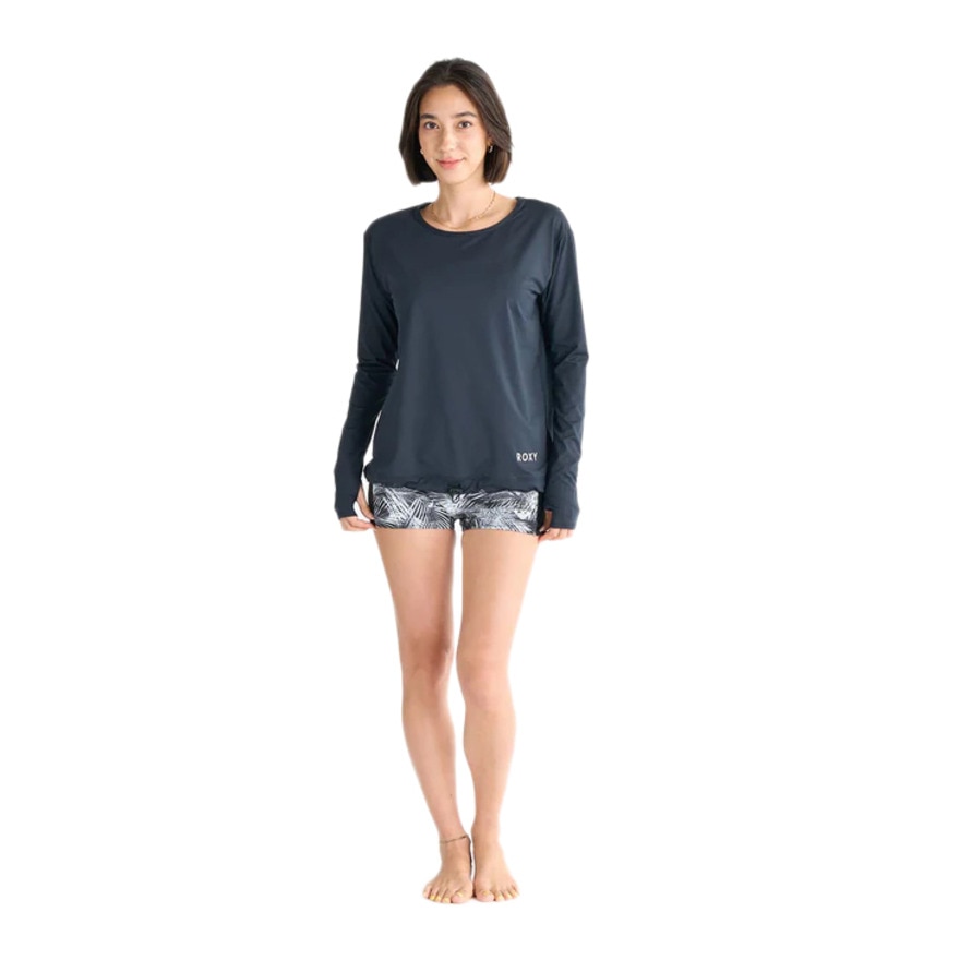 ロキシー（ROXY）（レディース）フィットネス水着 レディース 水泳 STOP THE DROPS 3点セット 黒 25SPRSW251502BLK 水泳 スイミング スイムウェア 