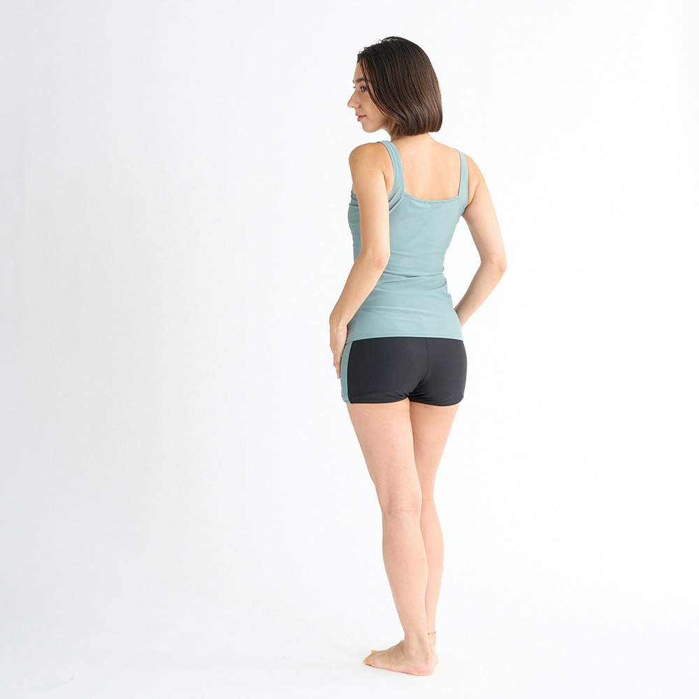 ロキシー（ROXY）（レディース）フィットネス水着 レディース 水泳 STOP THE DROPS 白 M-Lサイズ 25SPRSW251502WHT ３ピースセット 長袖 めくれ防止