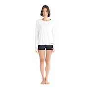 (レディース)フィットネス水着 レディース 水泳 STOP THE DROPS 白 M-Lサイズ 25SPRSW251502WHT 3ピースセット 長袖 めくれ防止