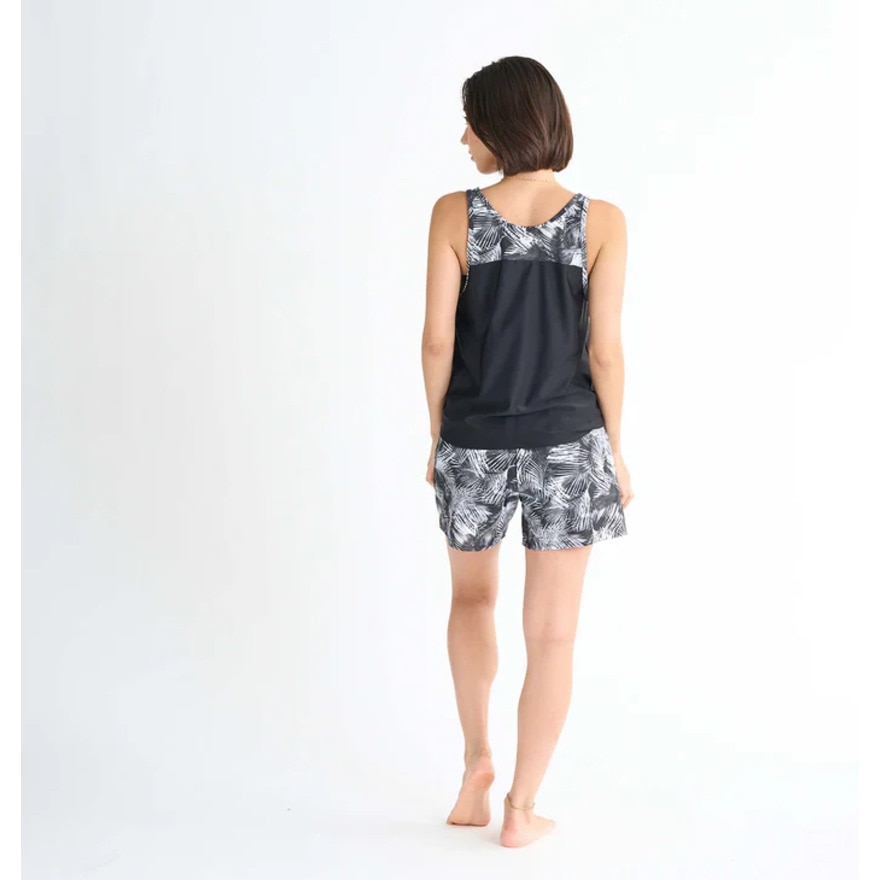 ロキシー（ROXY）（レディース）フィットネス水着 レディース 水泳 SPLASH YOUR WAY 2点セット 黒 25SPRSW251503BLK 水泳 スイミング スイムウェア 