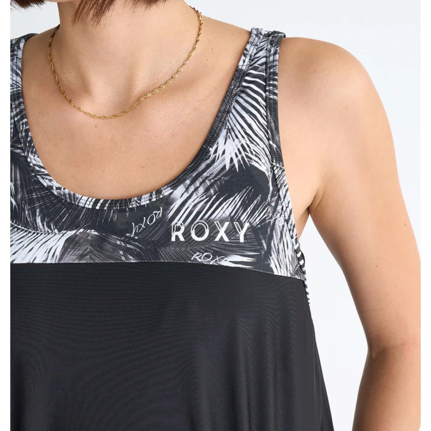 ロキシー（ROXY）（レディース）フィットネス水着 レディース 水泳 SPLASH YOUR WAY 2点セット 黒 25SPRSW251503BLK 水泳 スイミング スイムウェア 