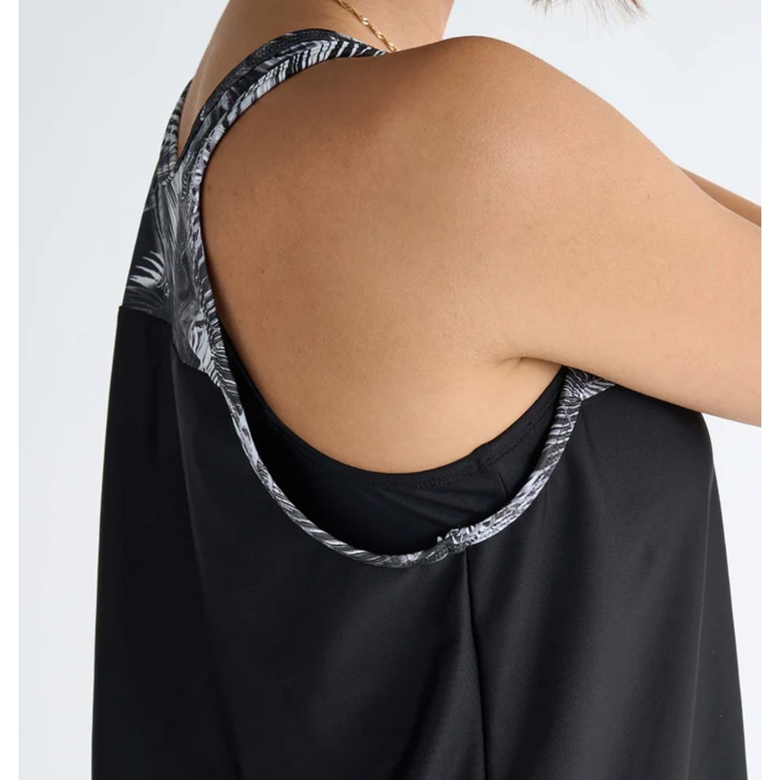 ロキシー（ROXY）（レディース）フィットネス水着 レディース 水泳 SPLASH YOUR WAY 2点セット 黒 25SPRSW251503BLK 水泳 スイミング スイムウェア 