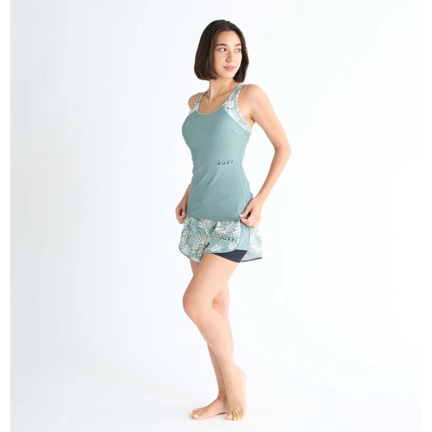 ロキシー（ROXY）（レディース）フィットネス水着 レディース 水泳 WET AND WILD 2点セット カーキ 25SPRSW251504KHA 水泳 スイミング スイムウェア 